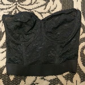 Vintage lace bustier top